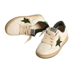 Weiße Leder Star Sneakers