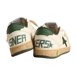 Weiße Leder Star Sneakers