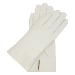 Weiße Lederhandschuhe