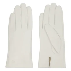 Weiße Lederhandschuhe