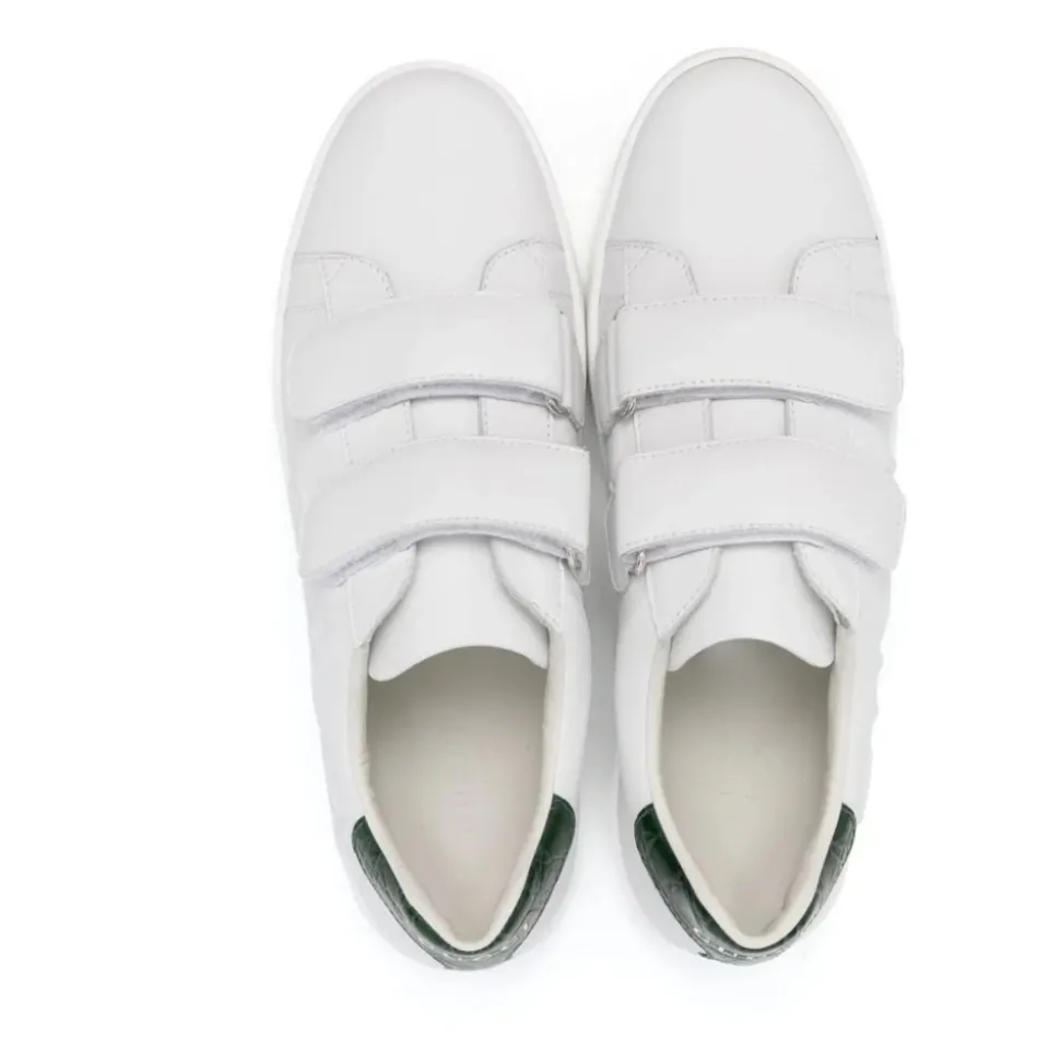 Weiße Leder-Sneakers