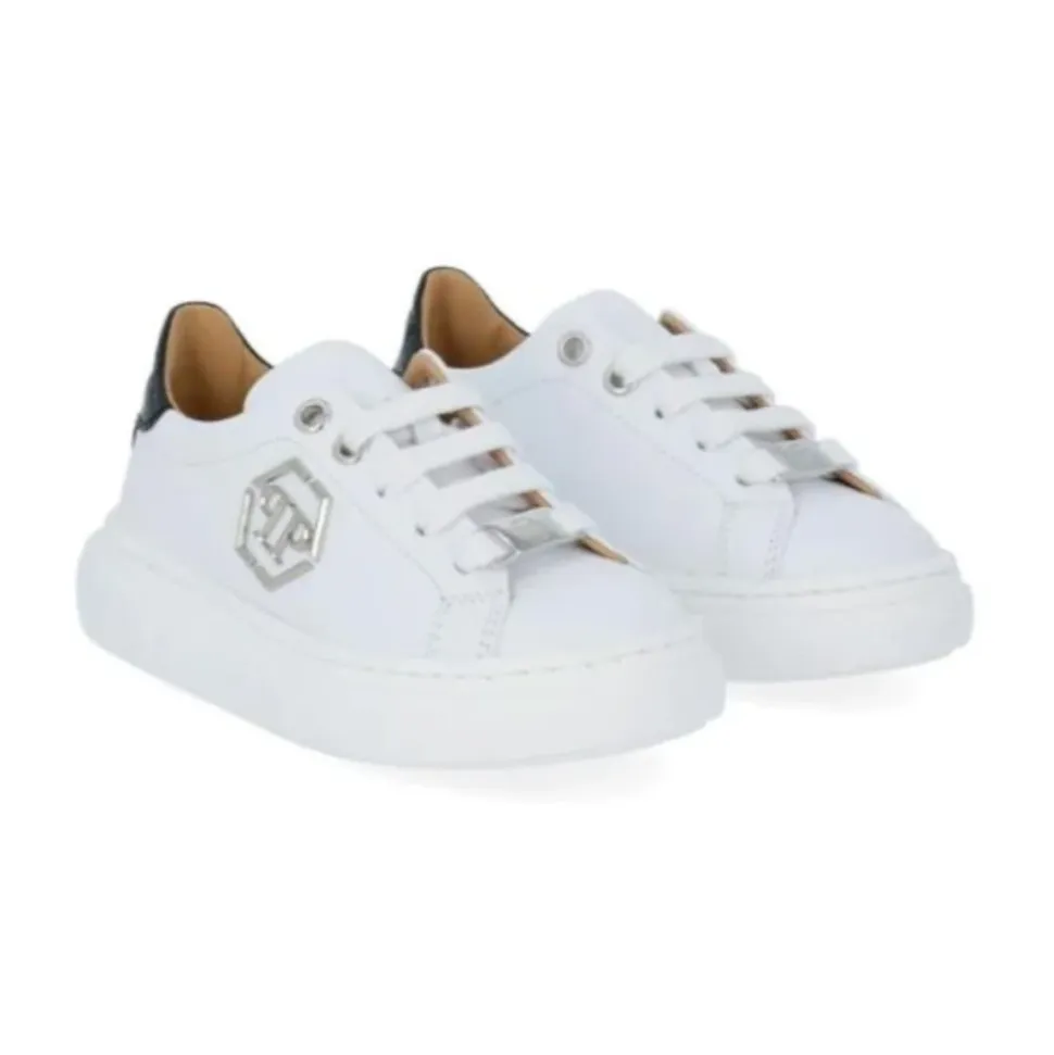 Weiße Low-Top Kinder Sneakers