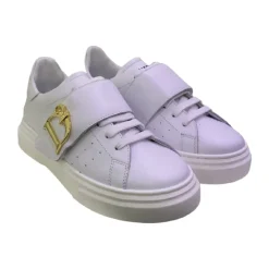 Weiße Low-Top Kinder Sneakers