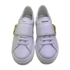 Weiße Low-Top Kinder Sneakers