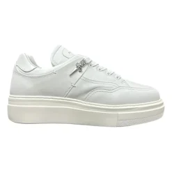 Weiße Low-Top-Sneaker