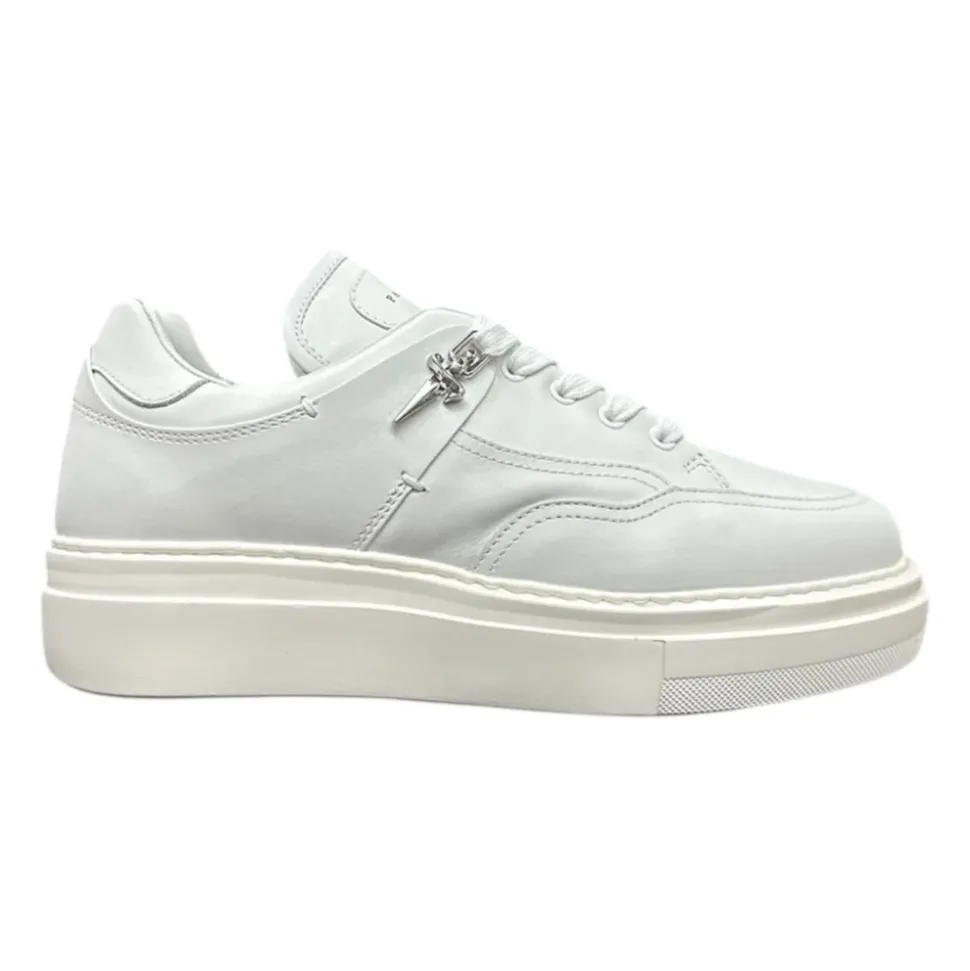 Weiße Low-Top-Sneaker