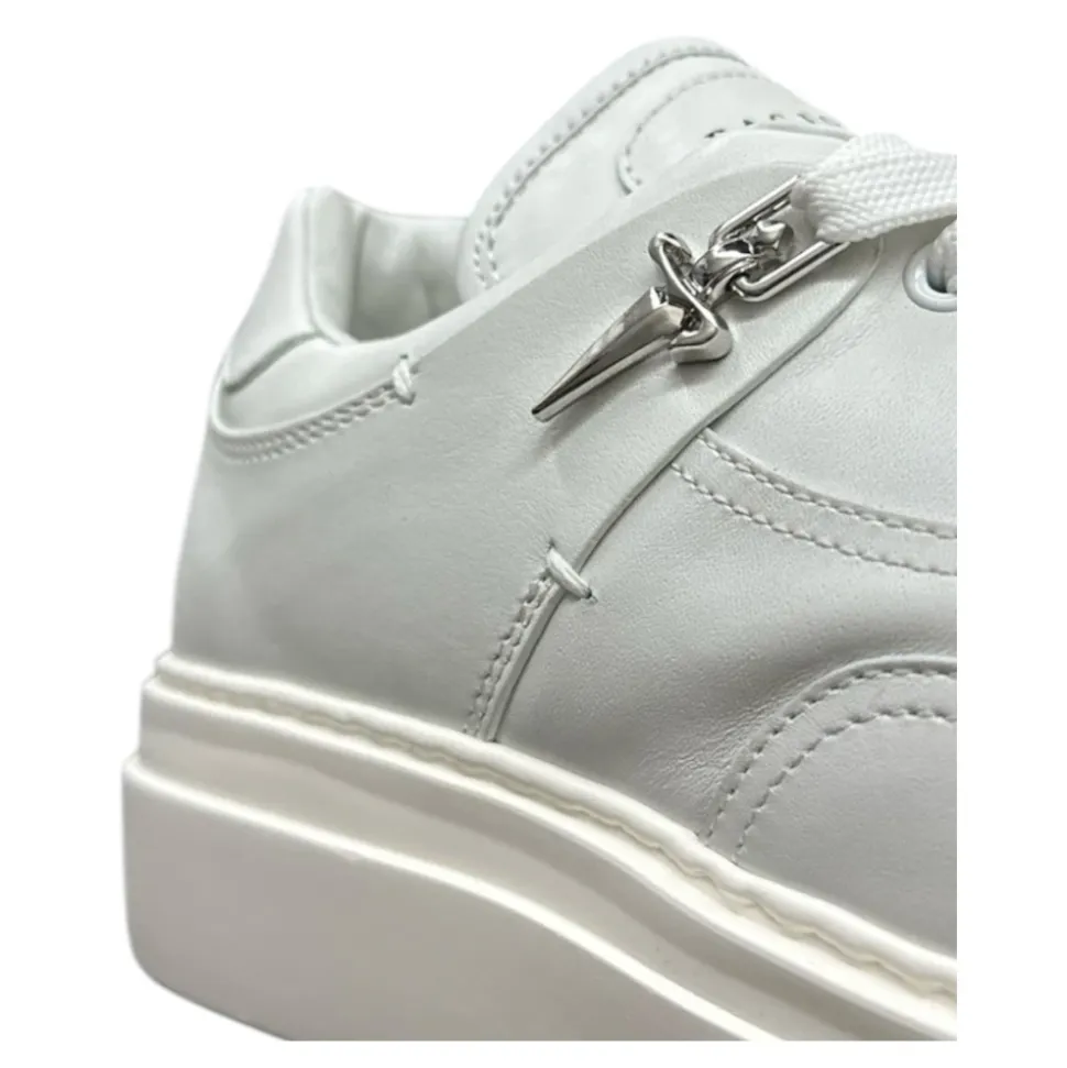 Weiße Low-Top-Sneaker
