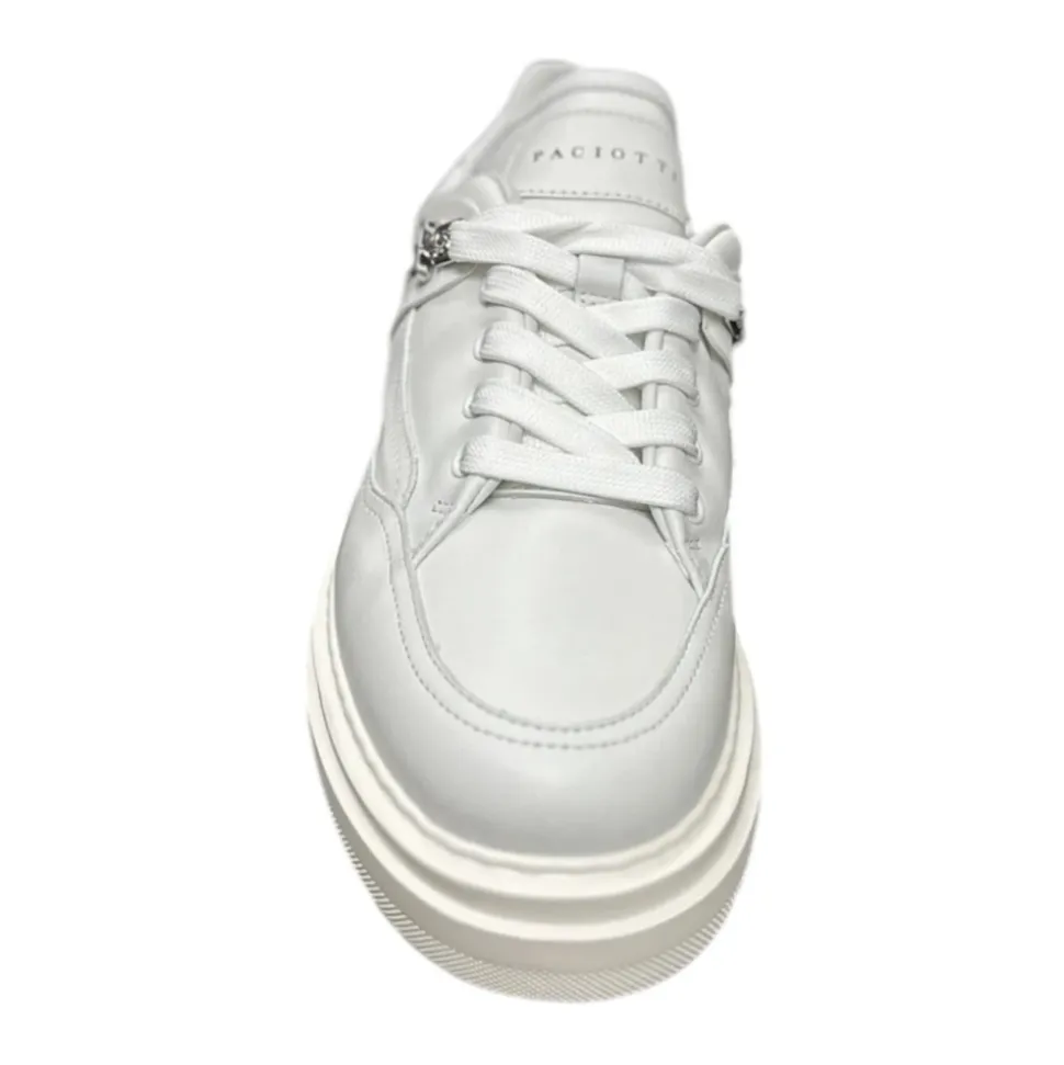 Weiße Low-Top-Sneaker