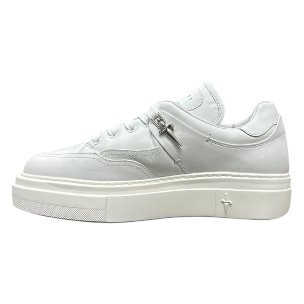 Weiße Low-Top-Sneaker