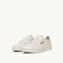 Weiße Nappa Medalist Low Sneakers