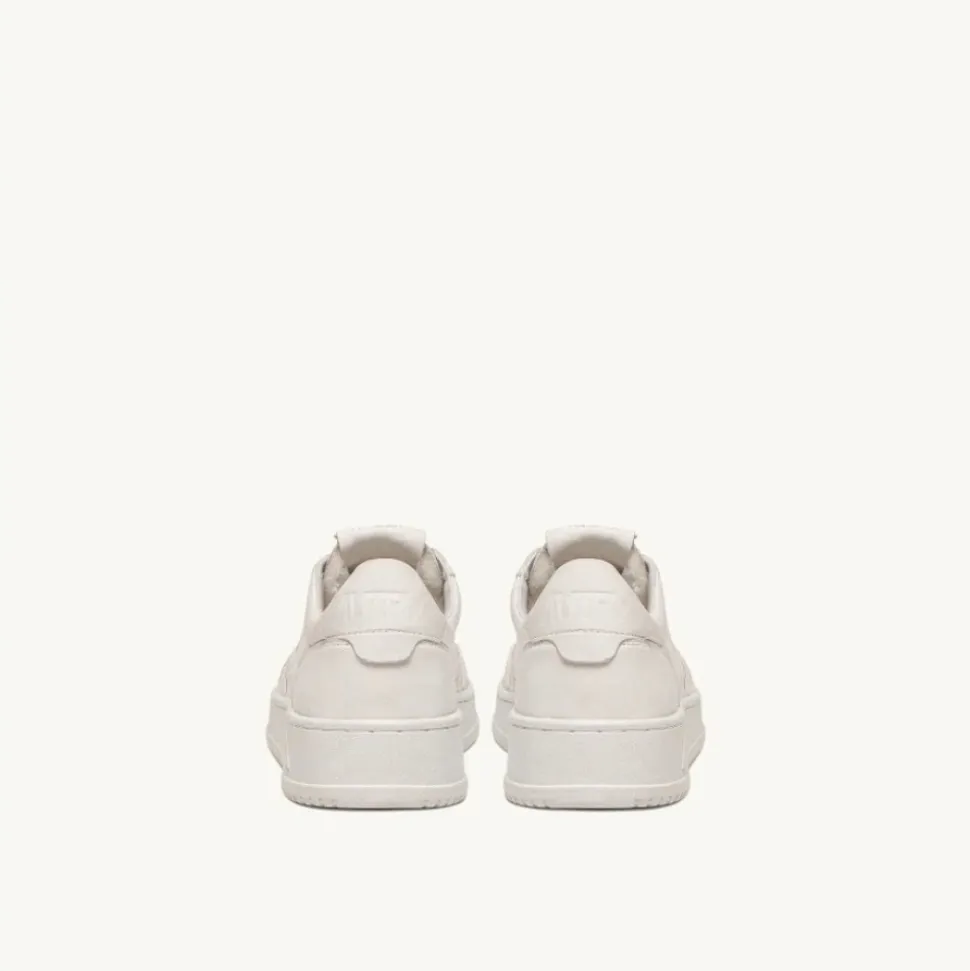 Weiße Nappa Medalist Low Sneakers