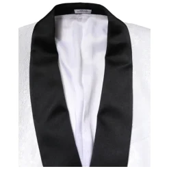Weiße Nylon-Blazer-Anzug