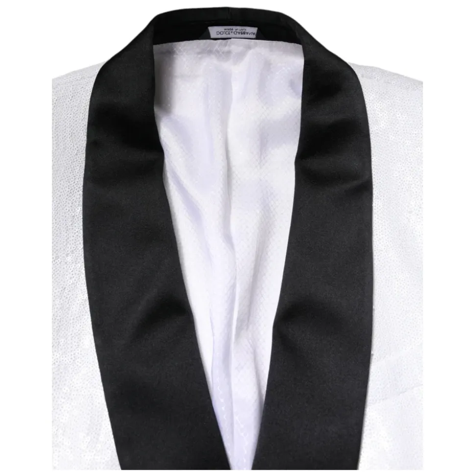 Weiße Nylon-Blazer-Anzug