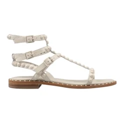 Weiße Sandalen mit Multi-Way Riemen