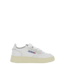 Weiße Sneakers für Kinder Niedrig Streifen