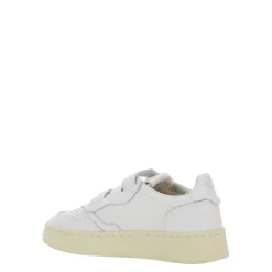 Weiße Sneakers für Kinder Niedrig Streifen