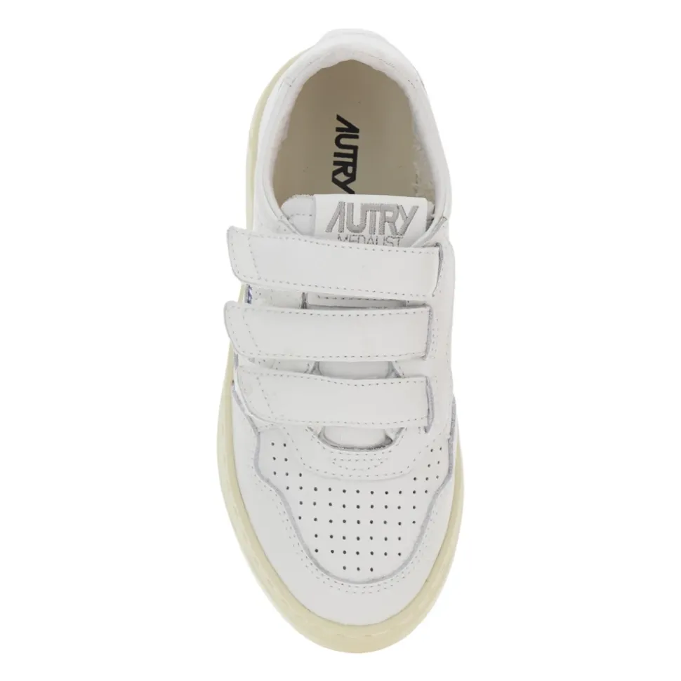Weiße Sneakers für Kinder Niedrig Streifen