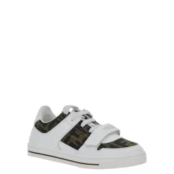 Weiße Sneakers mit FF-Motiv