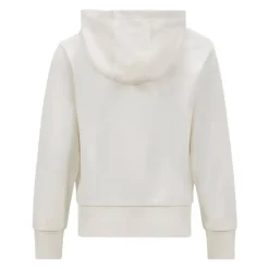 Weißer Baumwoll-Hoodie