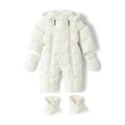 Weißer Schneeanzug für Baby Mädchen