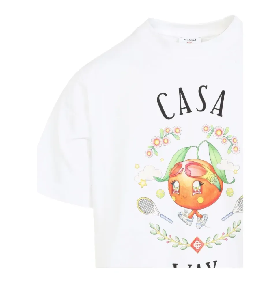 Weißes Baumwoll-T-Shirt für Männer