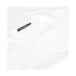 Weißes Besticktes Signature T-Shirt