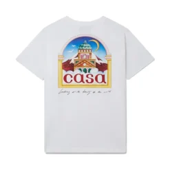 Weißes Bio-Baumwoll-T-Shirt Vue De L'Arche