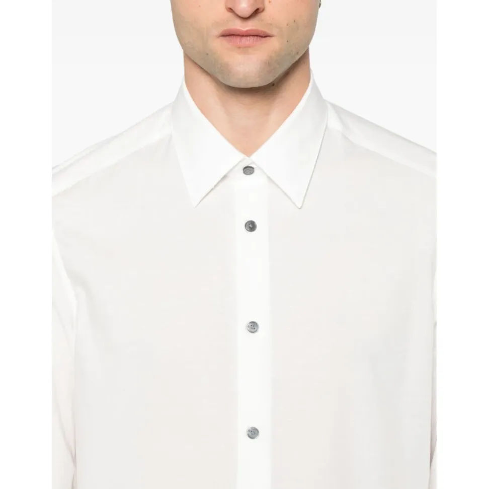 Weißes Button-Up Hemd Klassischer Stil