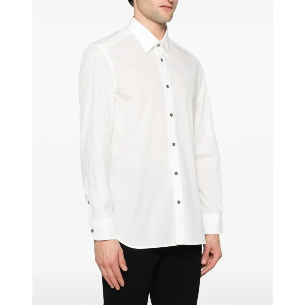 Weißes Button-Up Hemd Klassischer Stil