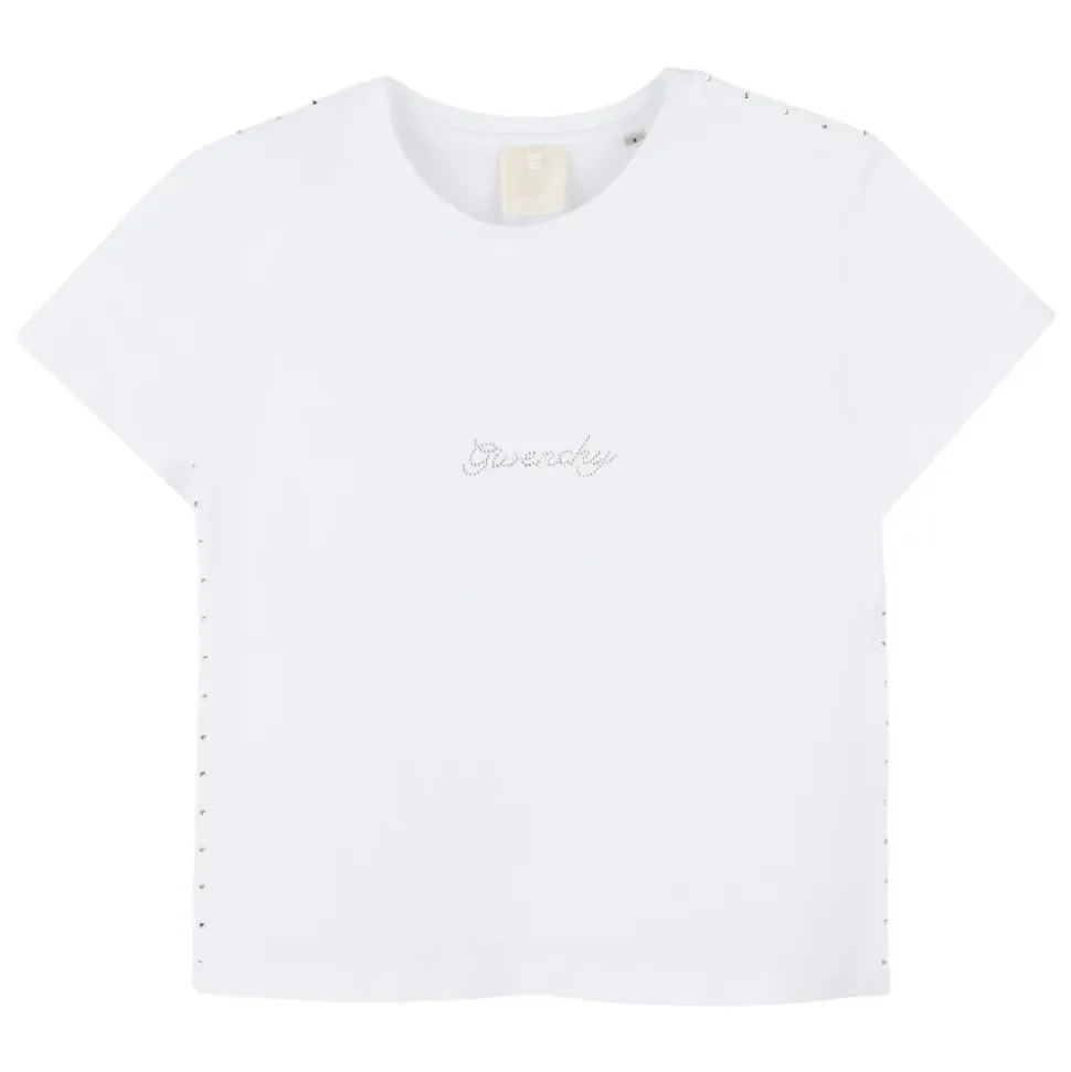 Weißes Diamante Logo T-Shirt