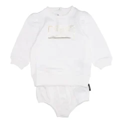 Weißes Kleid mit Langen Ärmeln