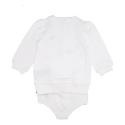 Weißes Kleid mit Langen Ärmeln