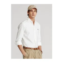 Weißes Langarmhemd Custom Fit