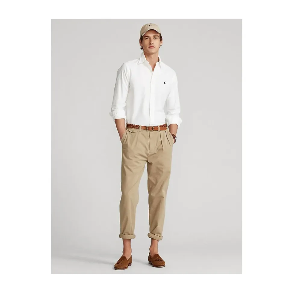 Weißes Langarmhemd Custom Fit