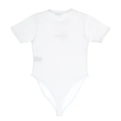 Weißes Signature Tee Bodysuit Kurzarm