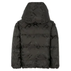 Wendbare Gesteppte Schwarze Daunenjacke