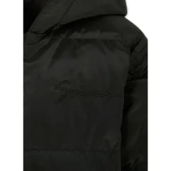 Wendbare Gesteppte Schwarze Daunenjacke
