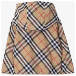 Wendbare karierte Jacke in Beige