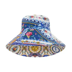 Wide Brim Bucket Hat - Tiles Darls