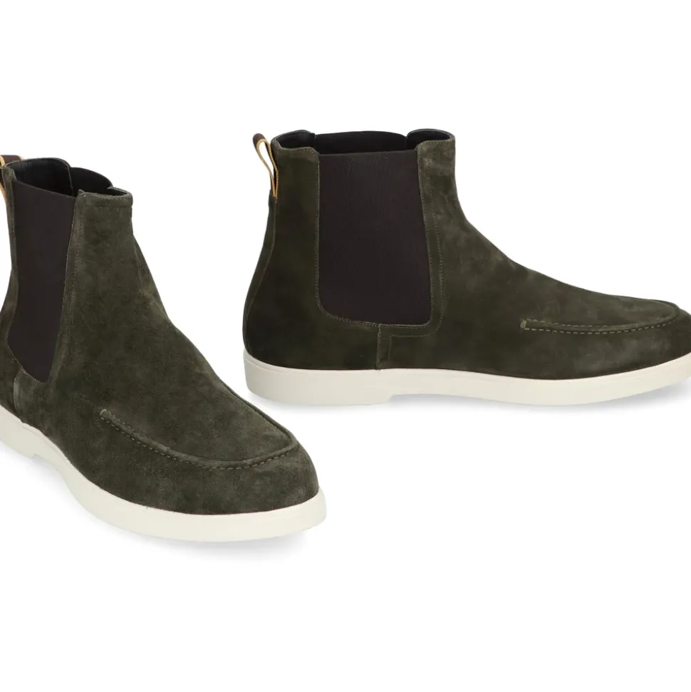 Wildleder Chelsea Boots mit elastischen Einsätzen