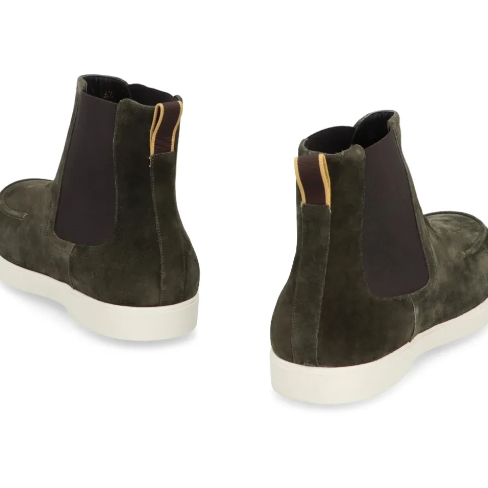 Wildleder Chelsea Boots mit elastischen Einsätzen