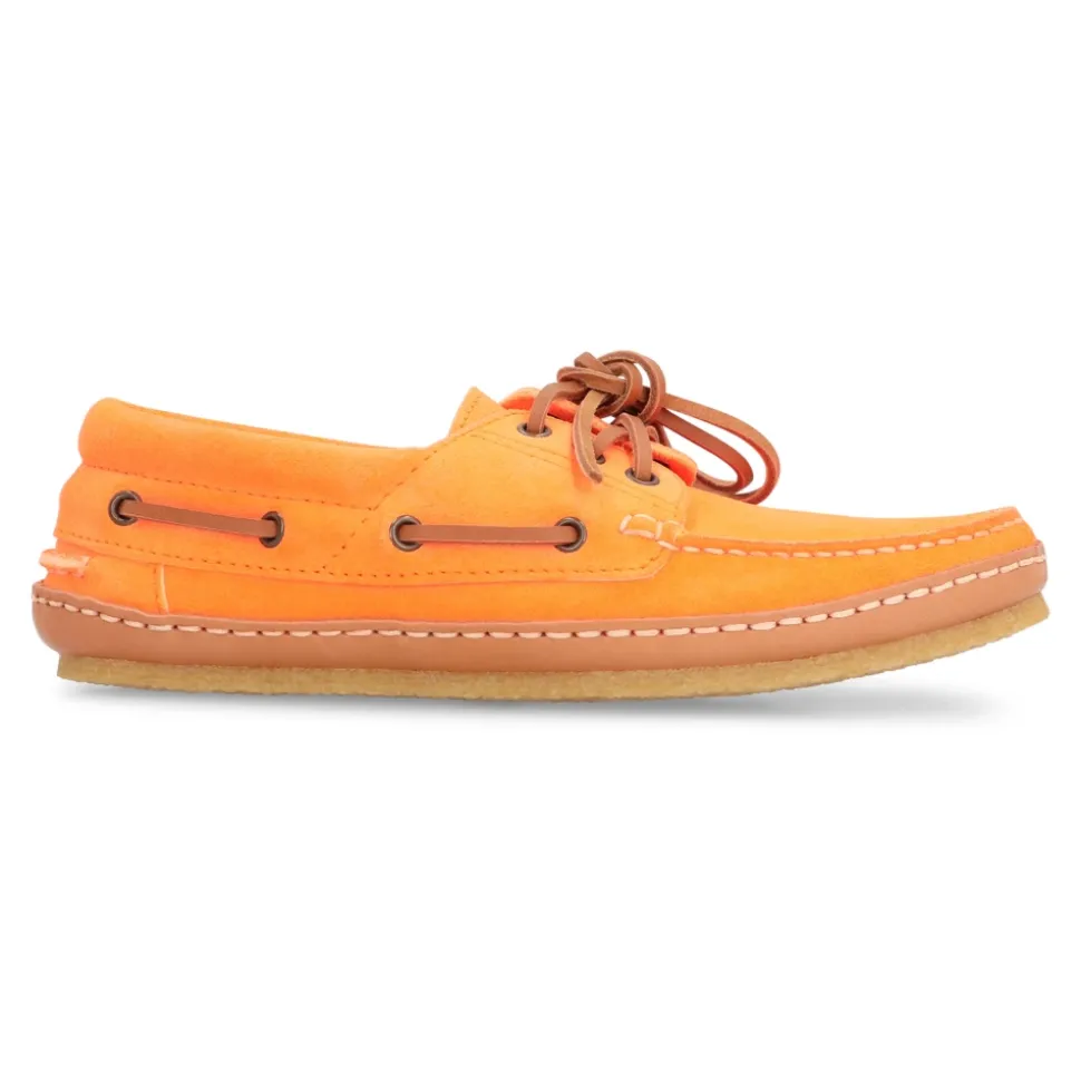Wildleder Deckschuhe Runde Zehenkappe Gummi