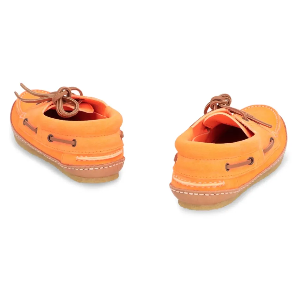 Wildleder Deckschuhe Runde Zehenkappe Gummi
