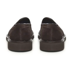 Wildleder Flache Schuhe Dunkelbraun Italien