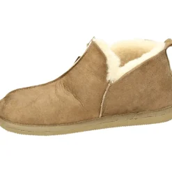 Wildleder Herren Hausschuhe Cognac Farbe