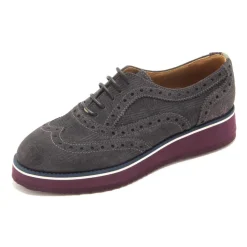 Wildleder Schnürschuhe Anthrazit Modell