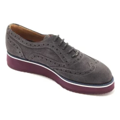 Wildleder Schnürschuhe Anthrazit Modell
