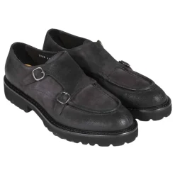 Wildleder Schuh mit Doppel-Schnalle