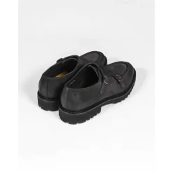 Wildleder Schuh mit Doppel-Schnalle