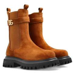 Wildleder Stiefelette Kamel